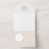 Modern neutraal Baby shower in één uitnodiging (Binnen)