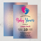 Modern neutraal Baby shower Kaart (Voorkant / Achterkant)