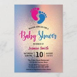 Modern neutraal Baby shower Kaart