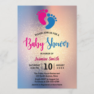 Modern neutraal Baby shower Kaart