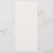 Modern Neutraal Beige Botanisch Trouwmenu Menu (Achterkant)