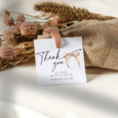 Modern neutraal boog beige Dank u Vrijgezellenfees Bedankjes Labels