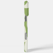 Modern neutraal groen wavy blob ontwerp Case-Mate iPhone case (Achterkant / Rechts)