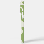 Modern neutraal groen wavy blob ontwerp Case-Mate iPhone case (Achterkant / Links)