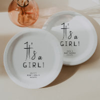 Modern Neutraal Het is een Meisje Baby shower