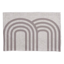 Modern neutraal lijnenstijlontwerp kussensloop