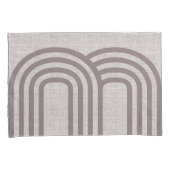 Modern neutraal lijnenstijlontwerp kussensloop (Voorkant-Rechts)