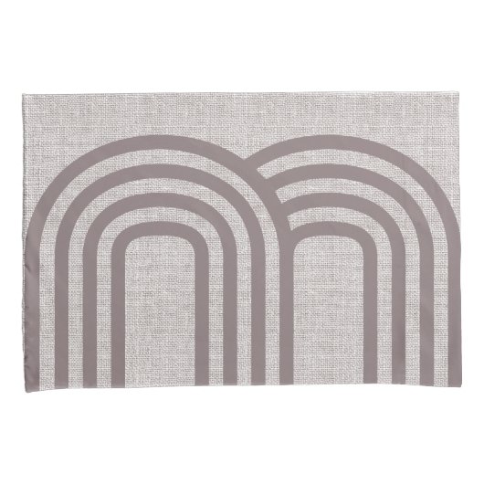 Modern neutraal lijnenstijlontwerp kussensloop (Voorkant-Rechts)