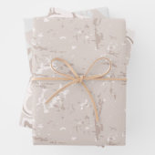 Modern neutraal marmer inpakpapier vel (In situ)