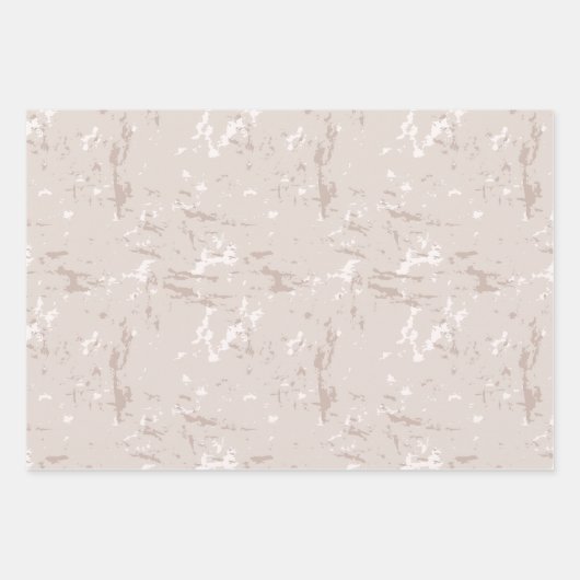 Modern neutraal marmer inpakpapier vel (Voorkant)