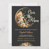 Modern neutraal over het maan baby shower kaart (Voorkant)