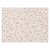 Modern Neutraal Terrazzo Patroon Tafelkleed (Voorkant (Horizontaal))