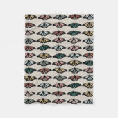 Modern neutraal vlinders tuin patroon fleece deken (Voorkant)