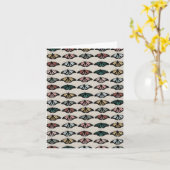 Modern neutraal vlinders tuin patroon kaart (Gele Bloem)