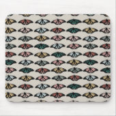 Modern neutraal vlinders tuin patroon muismat (Voorkant)