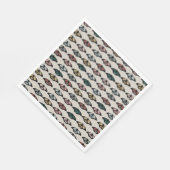 Modern neutraal vlinders tuin patroon servet (Hoek)