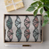 Modern neutraal vlinders tuin patroon tissuepapier (Geschenk)