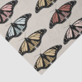 Modern neutraal vlinders tuin patroon tissuepapier (Detail)