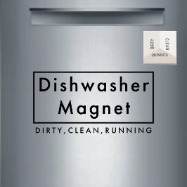 Modern neutraal vuilwasapparaat magneet