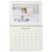 Modern Neutral Baby Birth Announcement 2026 Kalender (Feb 2026)