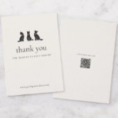 Modern Neutral Cat Grooming Business Insert |  Bedankkaart