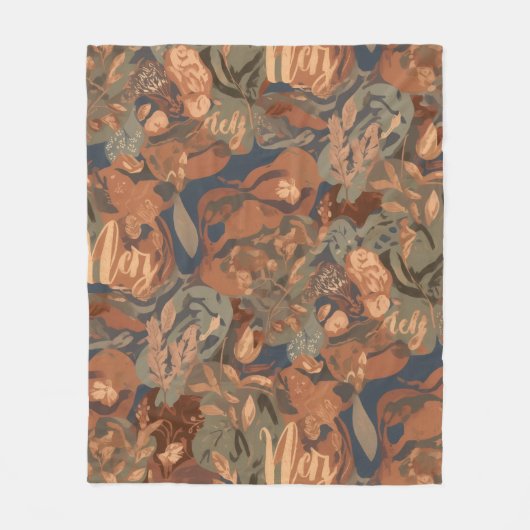 Modern Neutral Checkerboard Pattern | Trendy Home  Fleece Deken (Voorkant)