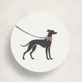 Modern Neutral Dog Walker Seal Sticker