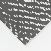 Modern Neutral Grey Herringbone Fleece Deken (Hoek)