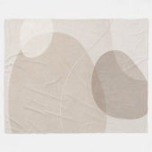 Modern Neutral Home Decor Throw Fleece Deken (Voorkant (Horizontaal))