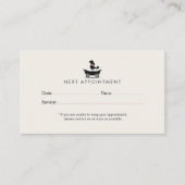 Modern Neutral Mobile Dog Groomer Appointment Afsprakenkaartje (Voorkant)