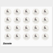 Modern Neutral Pet Sitter Logo Ronde Sticker (Vel)