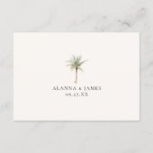 Modern Neutral QR Code Wedding Details & RSVP Informatiekaartje (Achterkant)