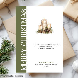 Modern Neutral Tones Christmas Greeting Card Feestdagenkaart