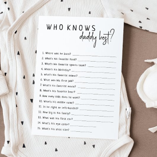 Modern Neutral Wie kent papa beste Kaart