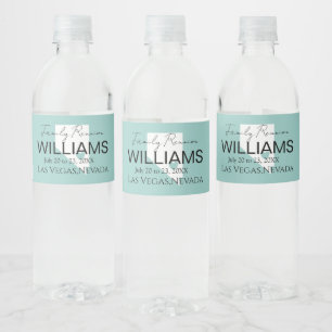 Modern Nevada Map Personalized Family Reunion Waterfles Etiket
