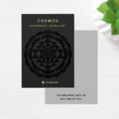 Modern New age Black met juwelen-kaart Visitekaartje (Bureau)