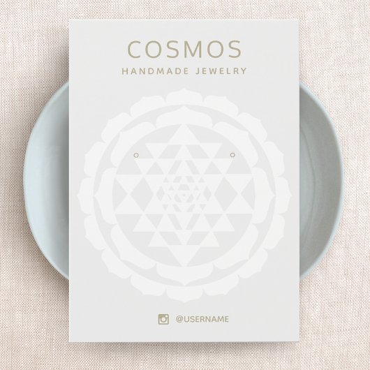 Modern New age met juwelen-kaart Visitekaartje