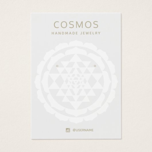 Modern New age met juwelen-kaart Visitekaartje (Voorkant)
