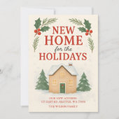 Modern New Home for the Holidays Moving Feestdagenkaart (Voorkant)