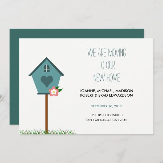 Modern New Home, huis, we gaan de aankondiging in  (Voorkant / Achterkant)