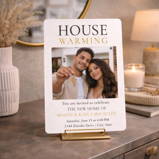 Modern New Home Invitation Kaart