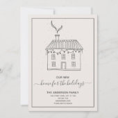 Modern New Home voor de Feestdagen Adreswijziging Feestdagenkaart (Voorkant)