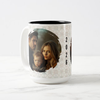 Modern New Year Resolutions Checklist Personalized Tweekleurige Koffiemok