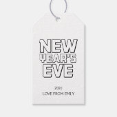 Modern New Year’s Eve Party  Cadeaulabel (Voorkant)