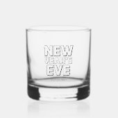 Modern New Year’s Eve Party  Whisky Glas (Voorkant)