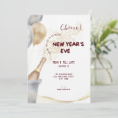 Modern New Year's Eve Party Celebration 2026 Kaart (Staand voorkant)