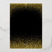 Modern New Year's Eve Party  Folie Feestdagenkaart (Achterkant)