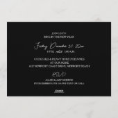 Modern New Year's Eve Party Kaart (Achterkant)