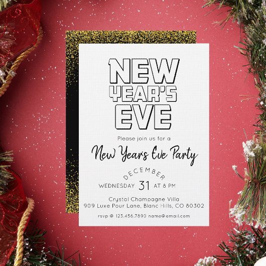 Modern New Year's Eve Party  Kaart