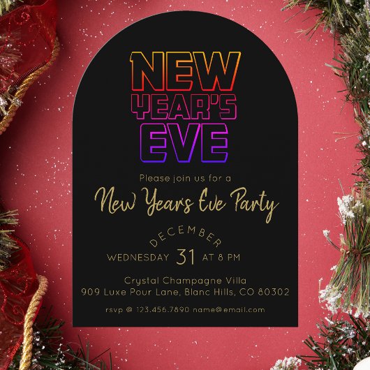 Modern New Year's Eve Party  Kaart